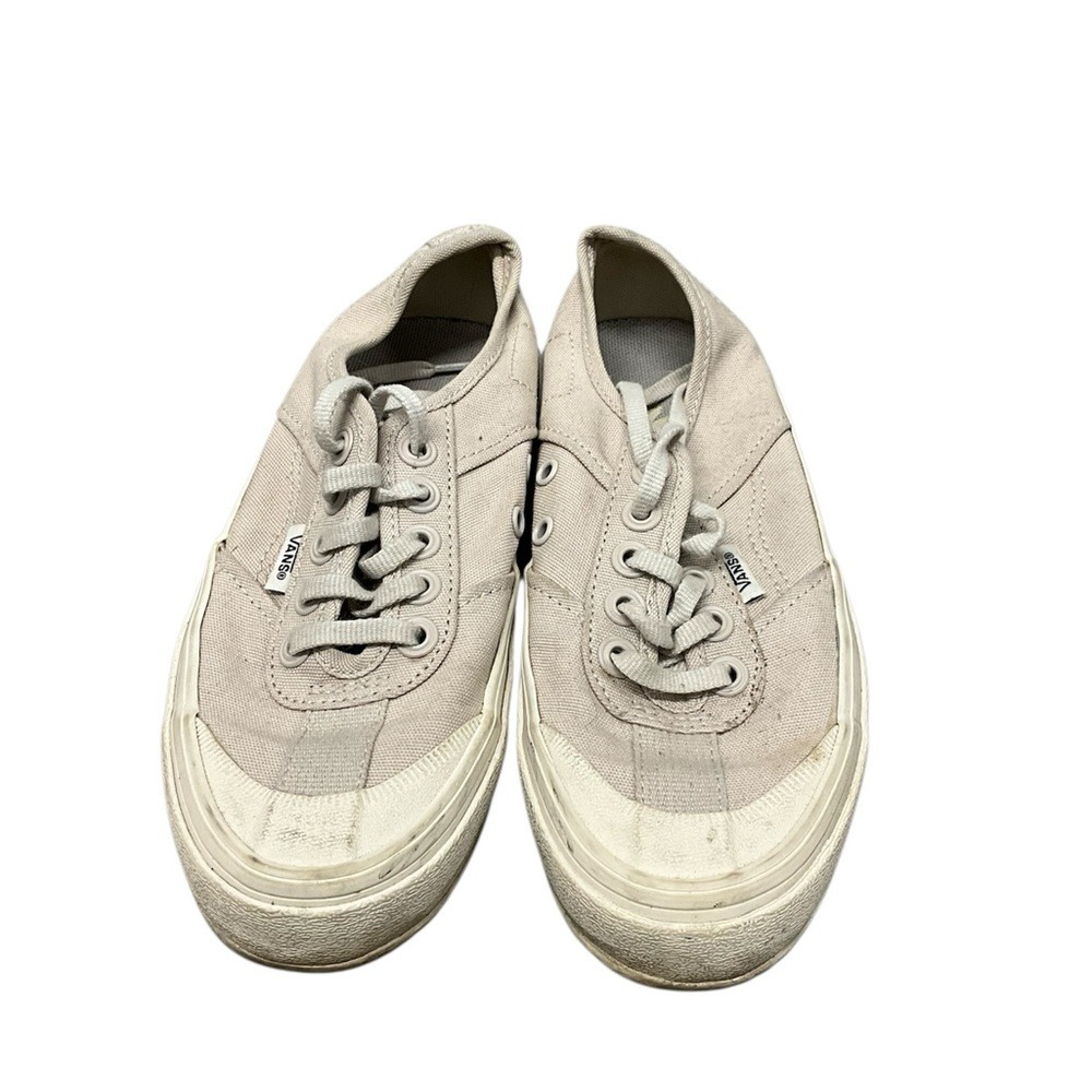 Vans Light Cream Canvas Sneakers